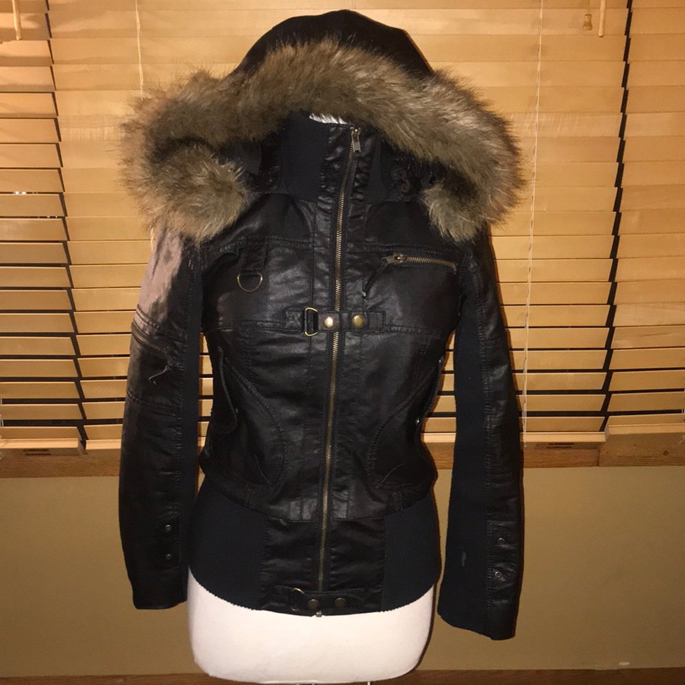 Only Faux leather jacket